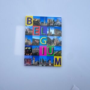Belgium Souvenir Fridge Magnet Colorful Landmark Photo Collage Travel Magnet